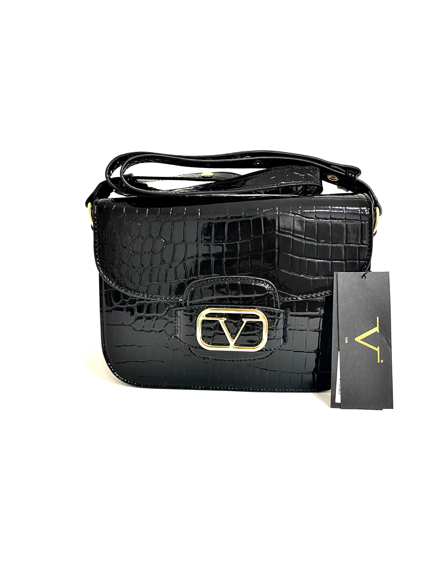 Borsa Varsace in Pelle Stampa Cocco – Eleganza e Stile senza Tempo
